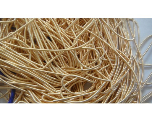 MEDIUM GOLD MATT - 150 Inches French Metal Wire Gimp Coil Bullion Purl - Smooth Regular - 3.80 Meters